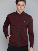 HRX by Hrithik Roshan (Men Maroon Running Rapid Dry Solid Sweatshirt)